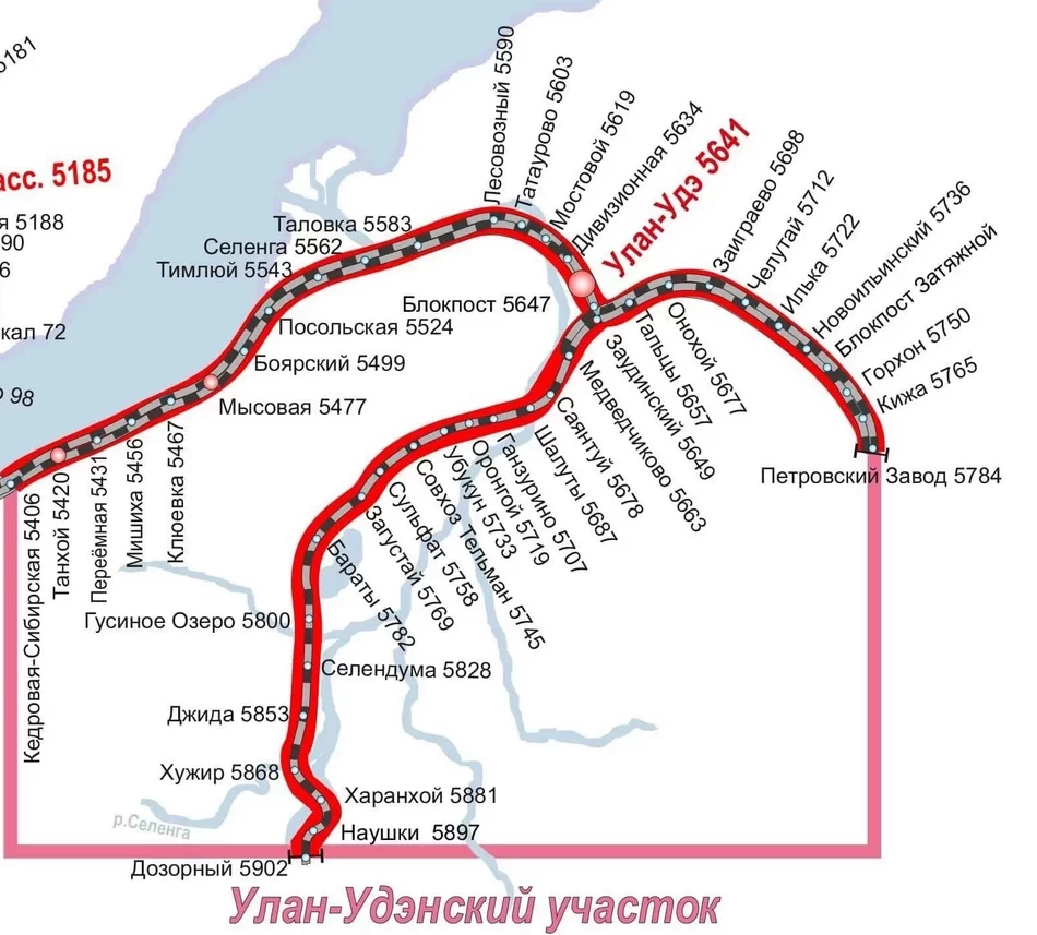 ВСЖД – Восточно-Сибирская железная дорога на карте и в структуре ОАО РЖД:  все ж/д станции, филиалы и подразделения