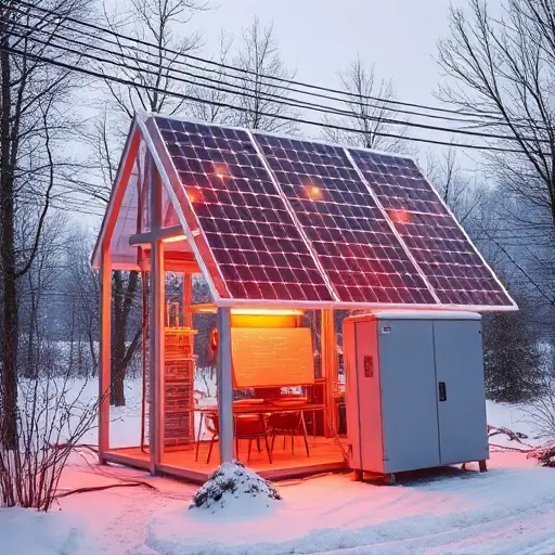 Прозрачные панели солнечных батарей с переработкой тепла в электроснабжение зимой