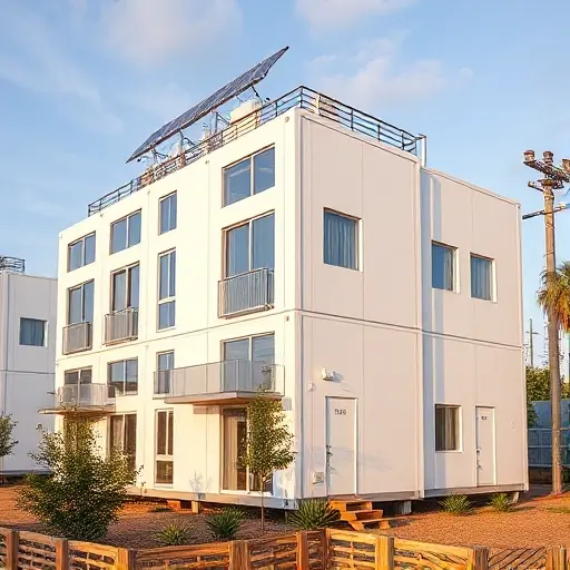 Сейсмостойкие модульные офисные блоки с автономной подстанцией и солнечными батареями